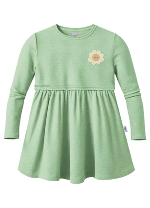 Malwee Kids - Vestido Godê com Aplique Floral Verde Água - MALWEE KIDS