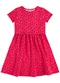 Malwee Kids - Vestido Godê Curto Ondas Azul Turquesa - variação: Rosa Escuro
