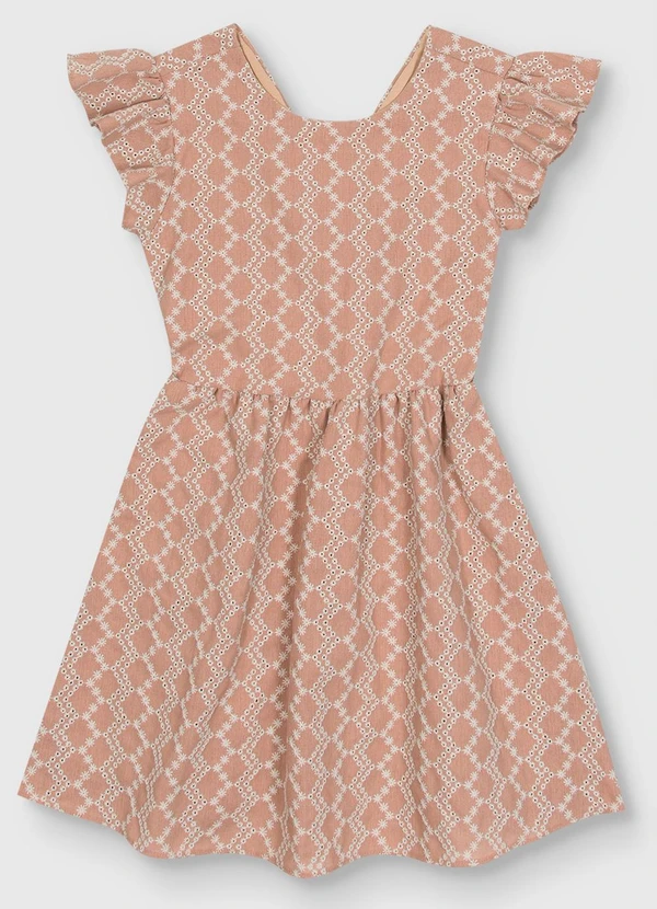 Carinhoso - Vestido Godê em Laíse com Linho Marrom