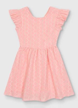 Carinhoso - Vestido Godê em Laíse com Linho Rosa - CARINHOSO