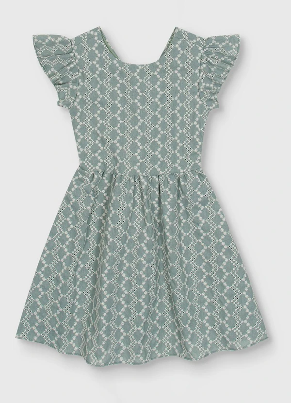 Carinhoso - Vestido Godê em Laíse com Linho Verde