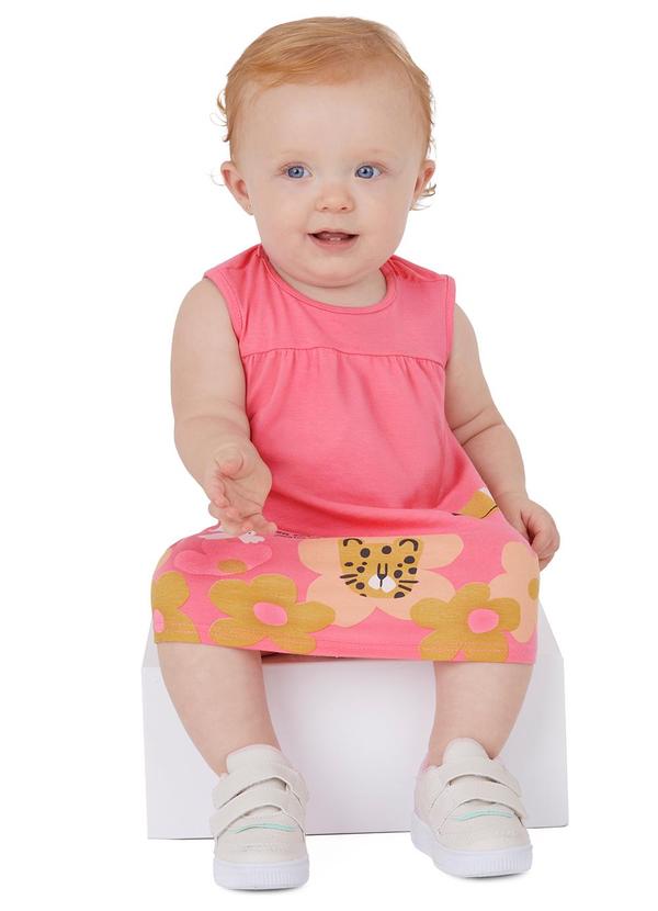 Malwee Kids - Vestido Godê Fauna & Flora Rosê