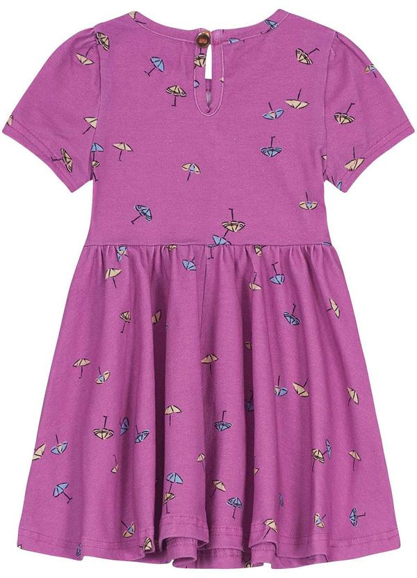 Carinhoso - Vestido Godê Guarda-Sol Roxo 2
