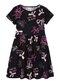 Malwee Kids - Vestido Godê Laços com Manga Azul - variação: Preto