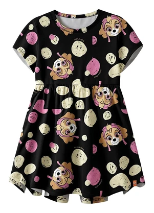 Malwee Kids - Vestido Godê Skye® Preto - MALWEE KIDS
