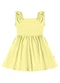 Malwee Kids - Vestido Godê Texturizado Rosa Escuro - variação: Amarelo Claro