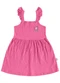 Malwee Kids - Vestido Godê Texturizado Verde Menta - variação: Rosa Escuro