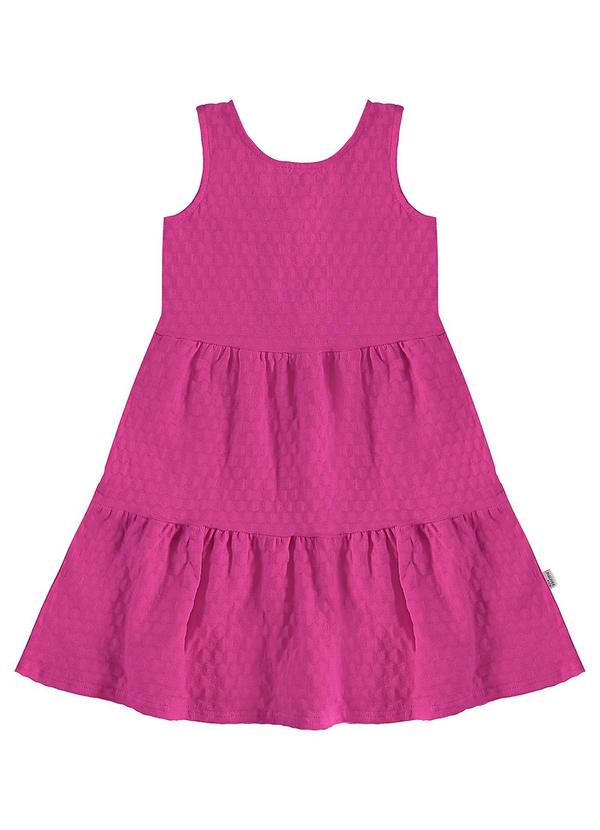 Malwee Kids - Vestido Godê Transpassado Rosa Escuro