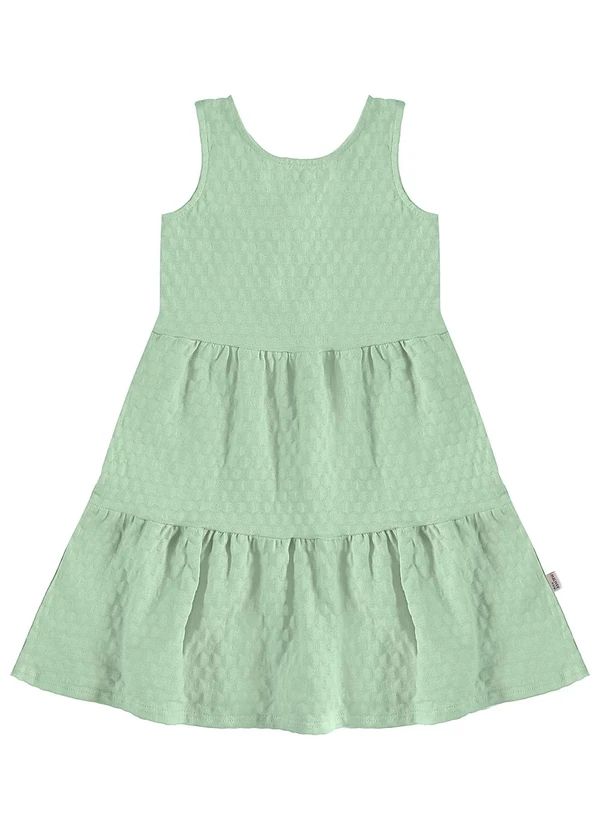 Malwee Kids - Vestido Godê Transpassado Verde Menta 2