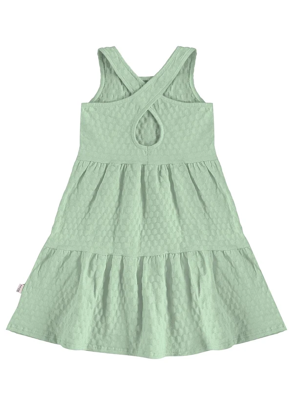 Malwee Kids - Vestido Godê Transpassado Verde Menta 3