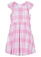 Carinhoso - Vestido Godê Xadrez Menina Rosa - variação: Rosa