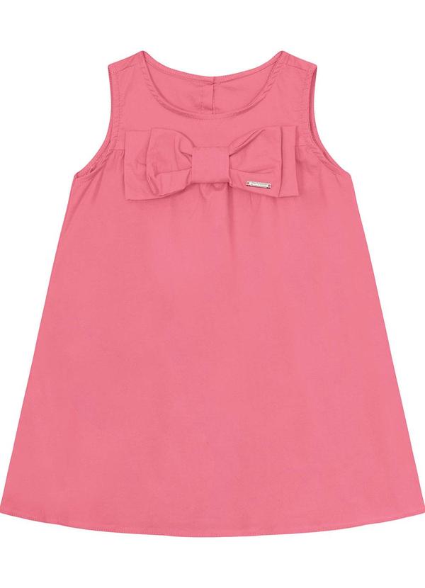 Carinhoso - Vestido Goiaba Curto Amplo Menina