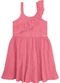 Carinhoso - Vestido Goiaba Godê em Algodão Stretch Menina - variação: Goiaba