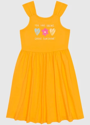 Malwee Kids - Vestido Great Sunshine Amarelo - MALWEE KIDS