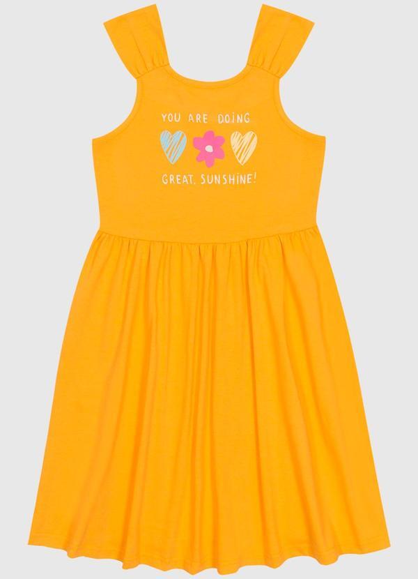 Malwee Kids - Vestido Great Sunshine Amarelo