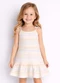 Select - Vestido Infantil Alça com Laço nas Pontas Rosa - variação: Azul