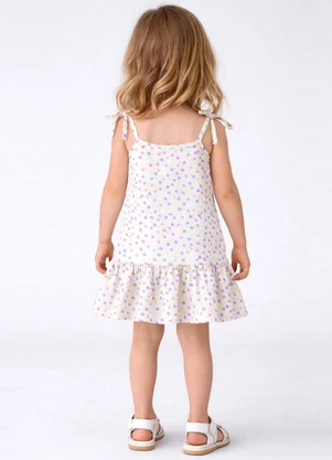 Select - Vestido Infantil Alça com Laço nas Pontas Rosa - SELECT