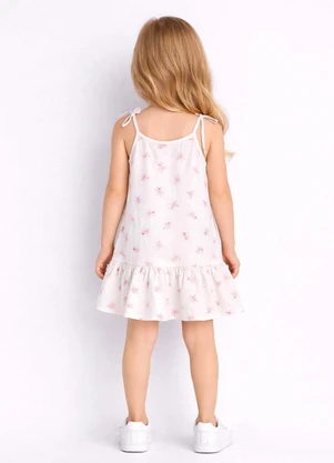 Select - Vestido Infantil Alça com Laço nas Pontas Rosa - SELECT