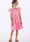 Up Baby - Vestido Infantil Algodão e Elastano Azul - variação: Rosa
