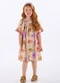 Up Baby - Vestido Infantil Algodão e Linho Bege - variação: Bege