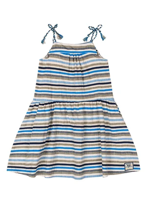 Quimby - Vestido Infantil Algodão Azul - QUIMBY