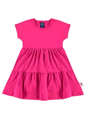 Bee Loop - Vestido Infantil Algodão Rosa - BEE LOOP