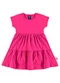 Bee Loop - Vestido Infantil Algodão Roxo - variação: Rosa