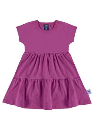 Bee Loop - Vestido Infantil Algodão Roxo - BEE LOOP