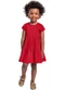 Bee Loop - Vestido Infantil Algodão Roxo - variação: Vermelho