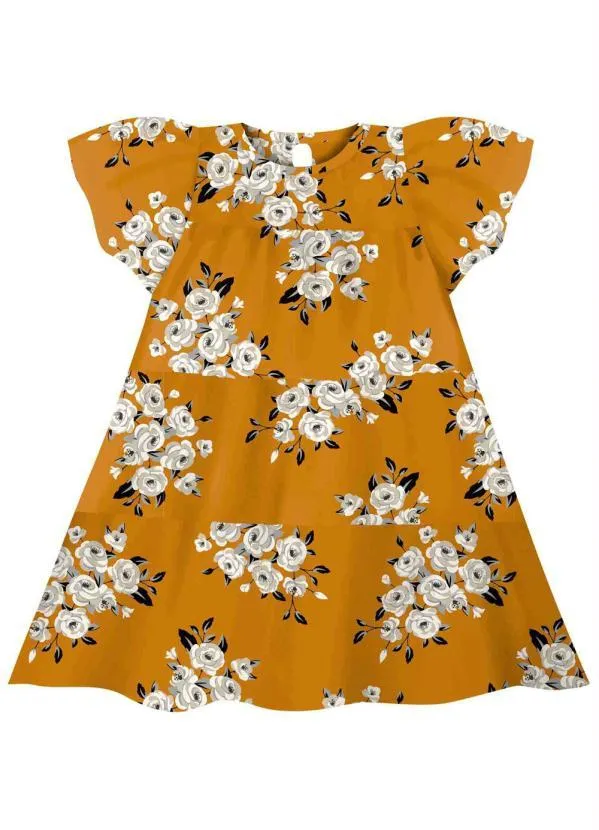 Milon - Vestido Infantil Amarelo