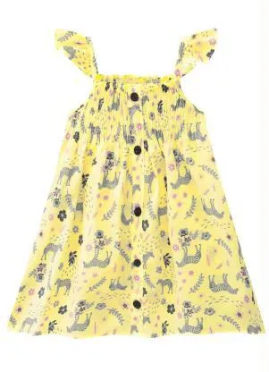 Milon - Vestido Infantil Amarelo - MILON