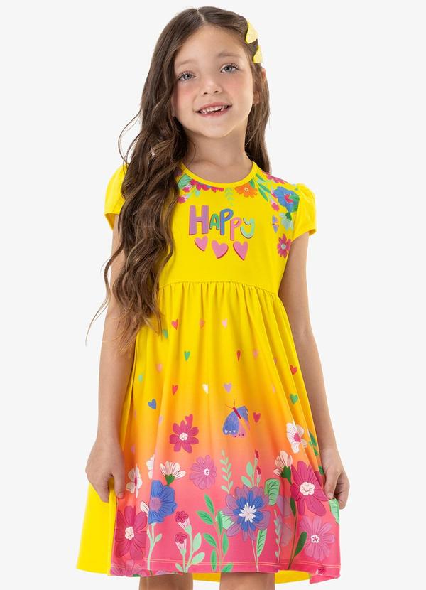 Rovi Kids - Vestido Infantil Amarelo