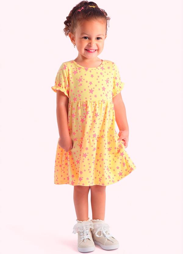 Duduka - Vestido Infantil Amarelo