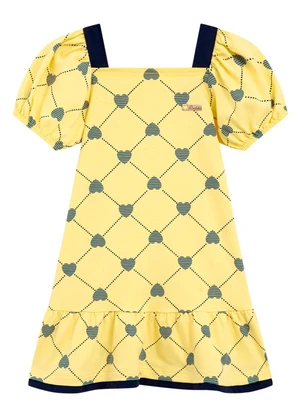 Duduka - Vestido Infantil Amarelo - DUDUKA