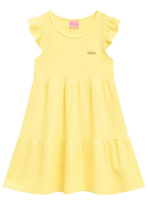 Duduka - Vestido Infantil  Amarelo - DUDUKA