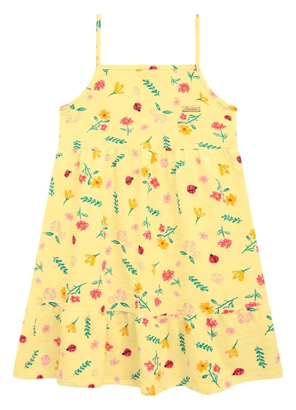 Duduka - Vestido Infantil Amarelo