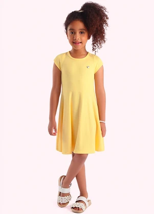 Duduka - Vestido Infantil Amarelo - DUDUKA
