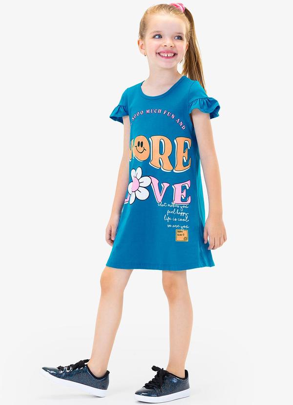 Rovi Kids - Vestido Infantil Azul