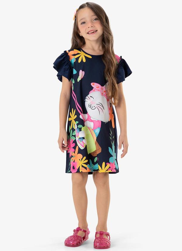 Rovi Kids - Vestido Infantil Azul