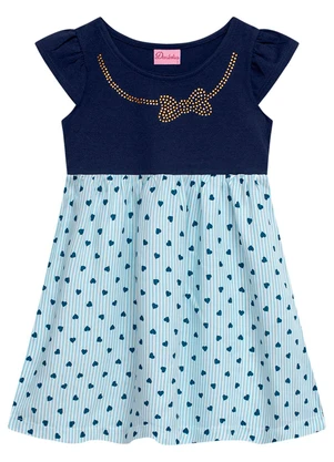 Duduka - Vestido Infantil Azul - DUDUKA