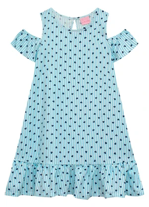 Duduka - Vestido Infantil  Azul - DUDUKA
