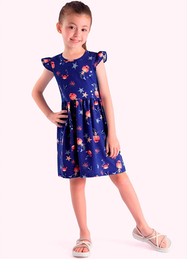 Duduka - Vestido Infantil Azul