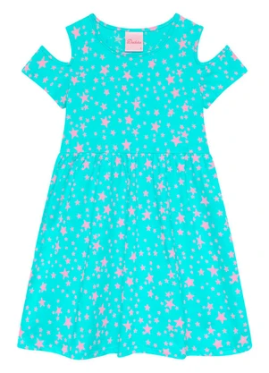 Duduka - Vestido Infantil Azul - DUDUKA