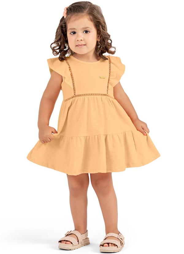Colorittá - Vestido Infantil  Babados Colorittá Laranja 1