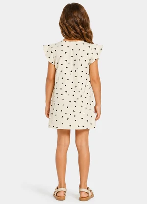 Select - Vestido Infantil Básico em Viscotorcion Branco - SELECT