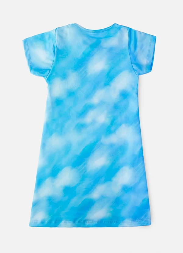 Laluna - Vestido Infantil Beautiful Abacaxi Azul 2