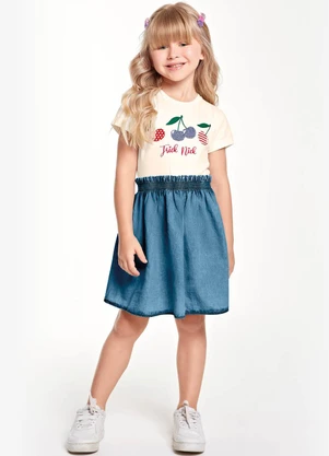 Trick Nick - Vestido Infantil Bege - TRICK NICK