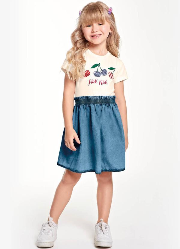 Trick Nick - Vestido Infantil Bege