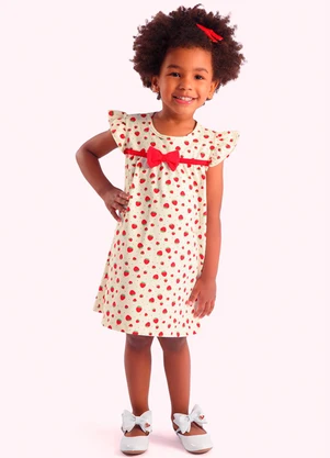 Duduka - Vestido Infantil Bege - DUDUKA