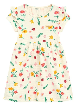 Duduka - Vestido Infantil  Bege - DUDUKA